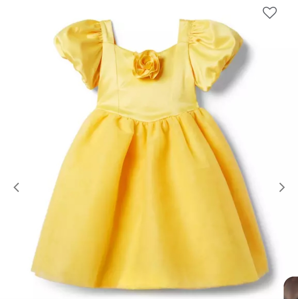 Janie and Jack Yellow Puff Sleeve Dress